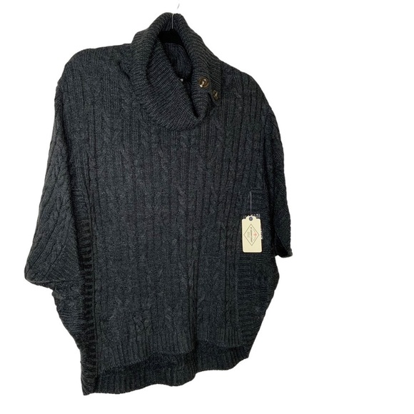 ST. John’s Bay dark grey short sleeve sweater. Size M. NWT - Picture 3 of 7